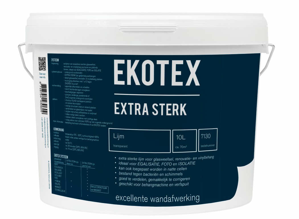 Vertrouwelijk stoel kalf Ekotex Glasweefsellijm Extra Sterk 7130 10ltr | Nicolaas Verf